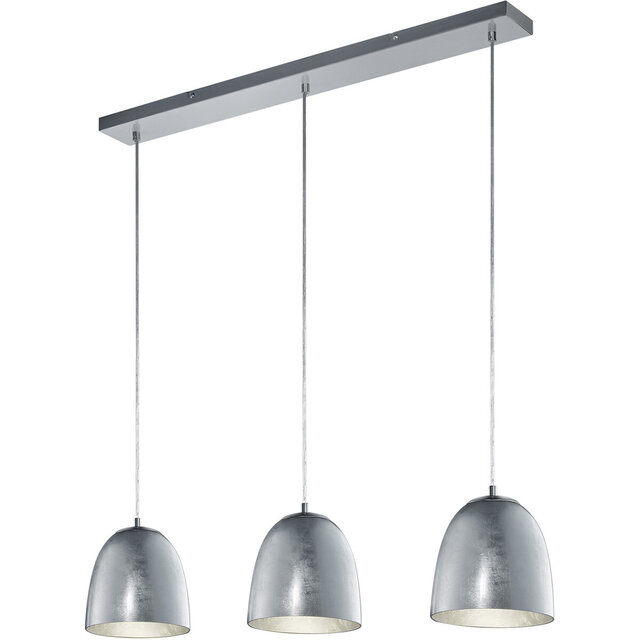 LED Hanglamp Trion Onutia - 3-lichts, E14 Fitting, Mat Zilver Verlichting per ruimte