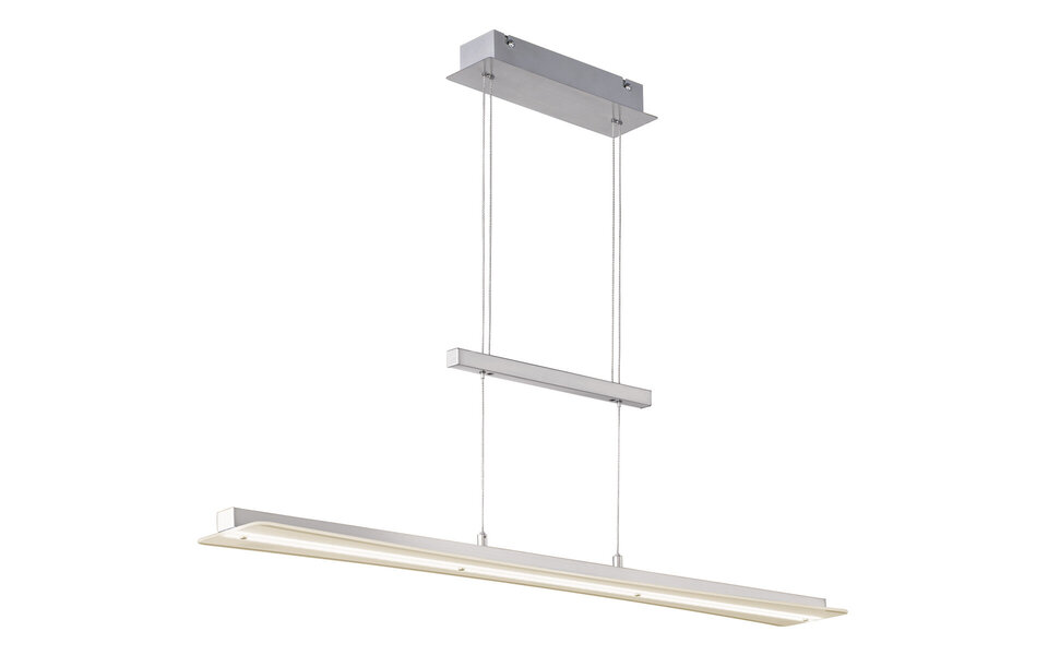 HLW LED 18W Dimbare LED Hanglamp Mat Nikkel - Aanpasbare Kleur & Hoogte