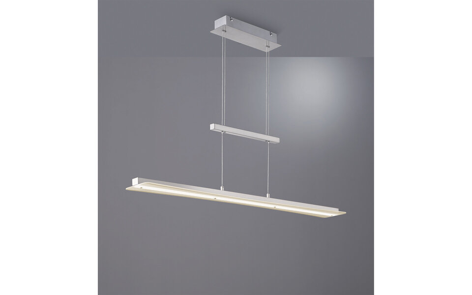 HLW LED 18W Dimbare LED Hanglamp Mat Nikkel - Aanpasbare Kleur & Hoogte