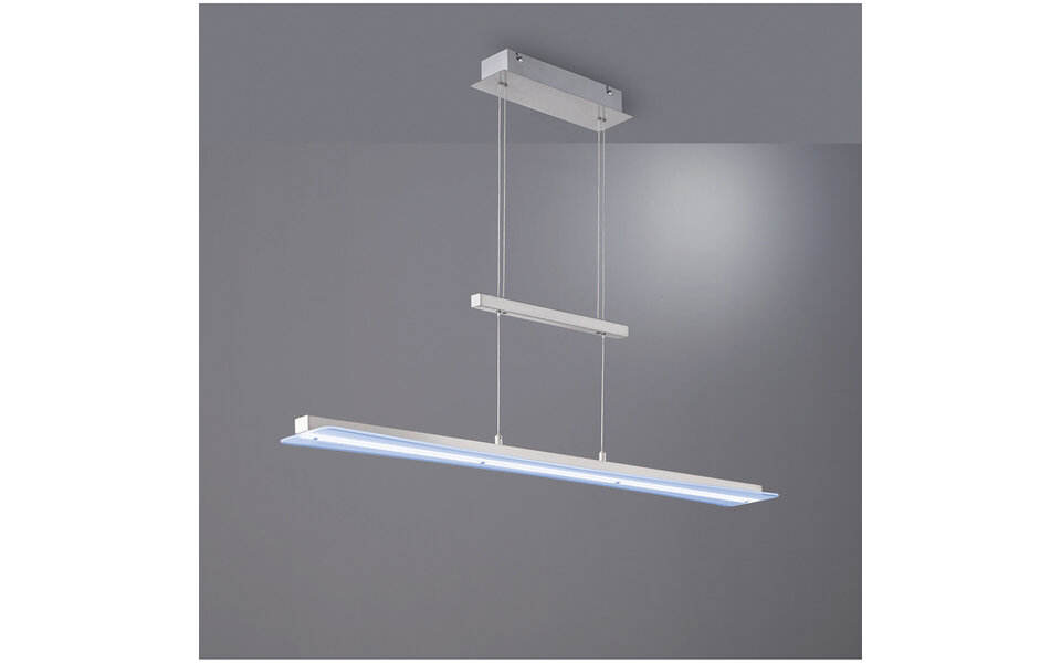 HLW LED 18W Dimmable LED Pendant Lamp Matte Nickel - Adjustable Color & Height