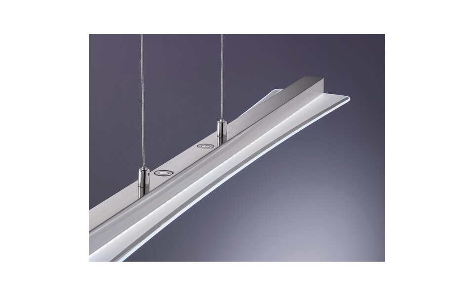 HLW LED 18W Dimmable LED Pendant Lamp Matte Nickel - Adjustable Color & Height