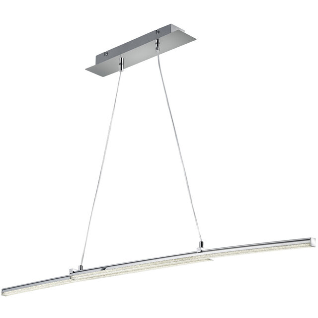 Moderne witte LED hanglamp met 16W vermogen en chroomkleurige afwerking in neutraal wit licht