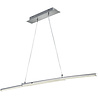 Moderne witte LED hanglamp met 16W vermogen en chroomkleurige afwerking in neutraal wit licht