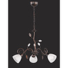 HLW LED LED Pendant Lamp Trion Trada with 3 E14 fittings - Antique Rust Color & Aluminum