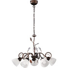 HLW LED LED Pendant Lamp Trion Trada - Round 5-light Fixture in Antique Rust Color