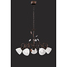 HLW LED LED Pendant Lamp Trion Trada - Round 5-light Fixture in Antique Rust Color