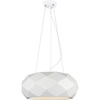 HLW LED LED Pendant Lamp Matte White - 3-light Round Aluminum with E27 Fitting