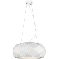 White LED Pendant Lamp - 3-light Matte White Aluminum