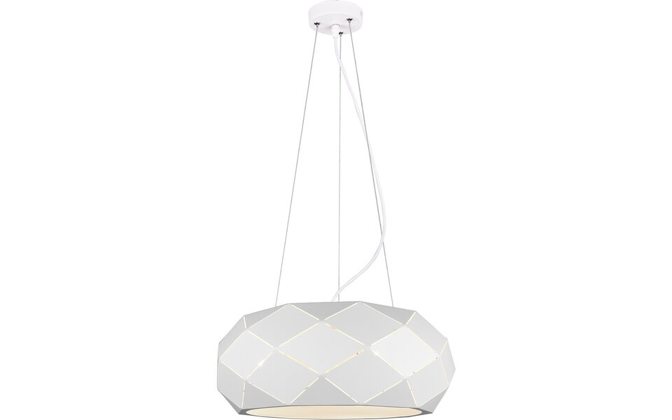 HLW LED LED Hanglamp Mat Wit - 3-lichts Rond Aluminium met E27 Fitting