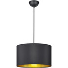HLW LED LED Pendant Lamp Matte Black - Modern Black LED Pendant Lamp with E27 Fitting