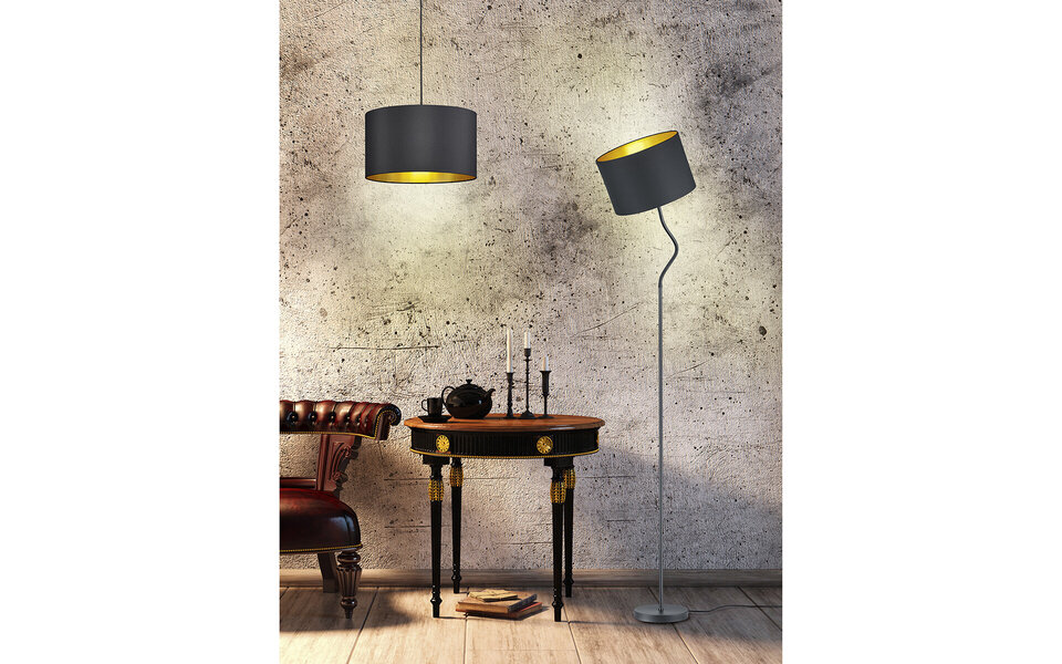 HLW LED LED Hanglamp Mat Zwart - Moderne Zwarte LED Hanglamp met E27 Fitting