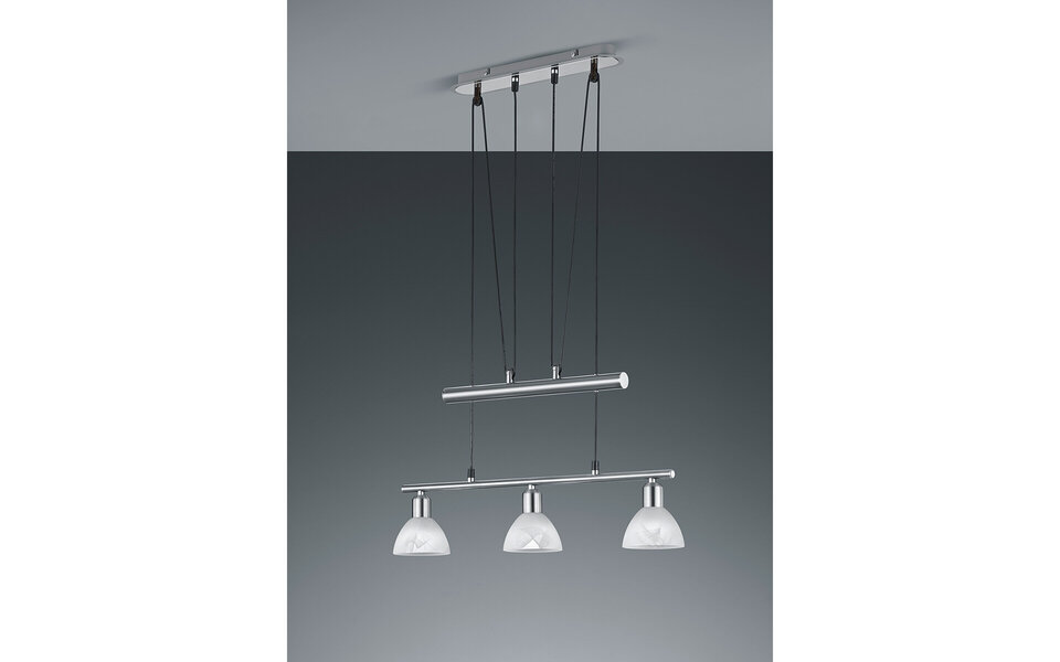 HLW LED White LED Pendant Lamp Trion Levino - Warm White 3000K - Matte Nickel Aluminum