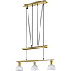 LED Pendant Lamp Matte Gold - Warm White 3000K - 3-light E14 Fitting