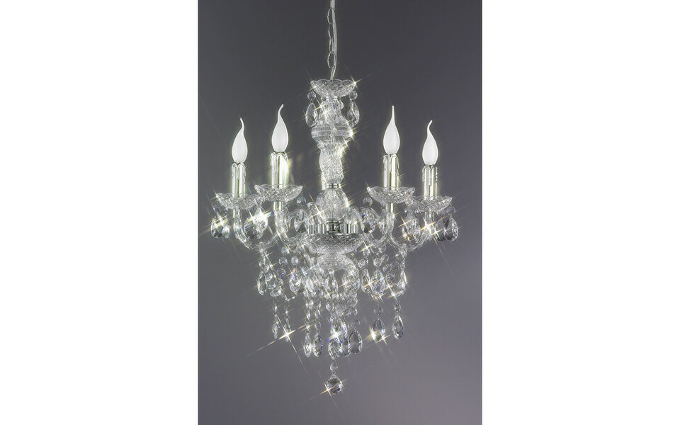 HLW LED LED Chandelier Trion Lucy - Round 5-light fixture with E14 fitting HLW LED LED Chandelier Trion Lucy - Round 5-light fixture with E14 fitting