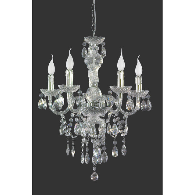 HLW LED LED Chandelier Trion Lucy - Round 5-light fixture with E14 fitting HLW LED LED Chandelier Trion Lucy - Round 5-light fixture with E14 fitting