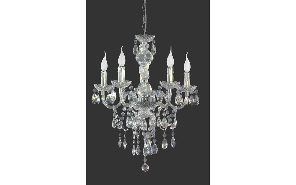 HLW LED LED Chandelier Trion Lucy - Round 5-light fixture with E14 fitting HLW LED LED Chandelier Trion Lucy - Round 5-light fixture with E14 fitting