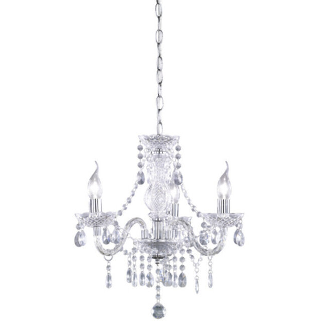 LED Kroonluchter Trion Lucy - 3-lichts E14 Helder Aluminium Verlichting per ruimte