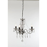 HLW LED LED Chandelier Trion Lucy - 3-light, E14 fitting, clear aluminum design