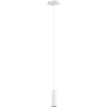 witte ronde LED hanglamp met GU10 fitting en modern design, 35W, 1-lichts variant