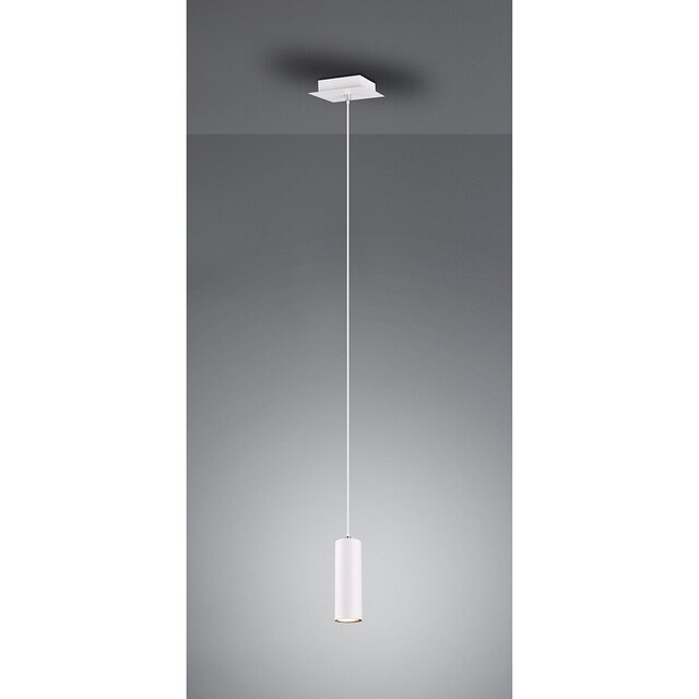 HLW LED Witte LED Hanglamp Trion Mary - Mat Wit Aluminium, GU10 Fitting, 1-lichts HLW LED Witte LED Hanglamp Trion Mary - Mat Wit Aluminium, GU10 Fitting, 1-lichts