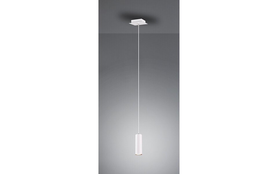 HLW LED Witte LED Hanglamp Trion Mary - Mat Wit Aluminium, GU10 Fitting, 1-lichts HLW LED Witte LED Hanglamp Trion Mary - Mat Wit Aluminium, GU10 Fitting, 1-lichts
