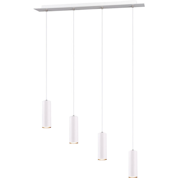 HLW LED LED Hanglamp Trion Mary - Witte LED Hanglamp met 4 GU10 lichtpunten, Mat Wit Aluminium
