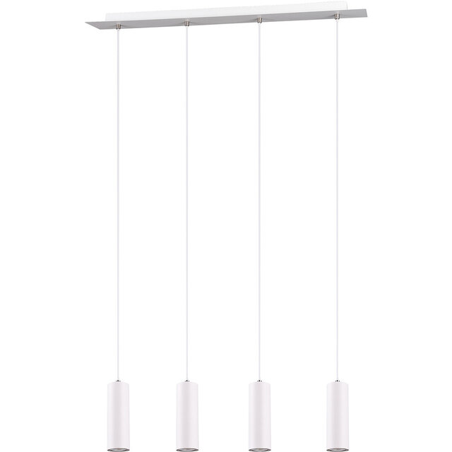 HLW LED LED Pendant Lamp Trion Mary - White LED Pendant Lamp with 4 GU10 light points, Matte White Aluminum HLW LED LED Pendant Lamp Trion Mary - White LED Pendant Lamp with 4 GU10 light points, Matte White Aluminum