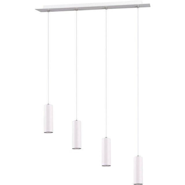 HLW LED LED Pendant Lamp Trion Mary - White LED Pendant Lamp with 4 GU10 light points, Matte White Aluminum HLW LED LED Pendant Lamp Trion Mary - White LED Pendant Lamp with 4 GU10 light points, Matte White Aluminum