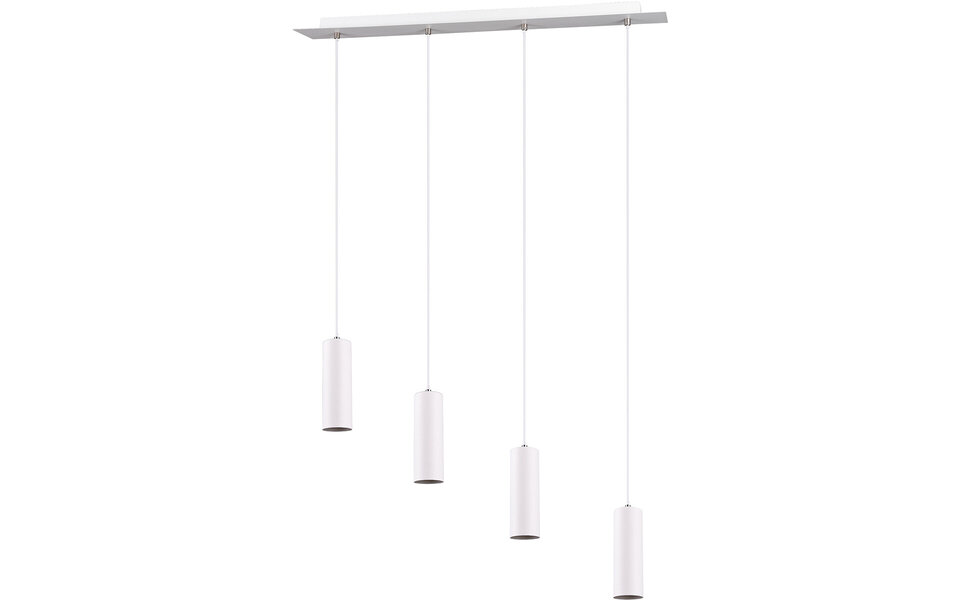 HLW LED LED Pendant Lamp Trion Mary - White LED Pendant Lamp with 4 GU10 light points, Matte White Aluminum HLW LED LED Pendant Lamp Trion Mary - White LED Pendant Lamp with 4 GU10 light points, Matte White Aluminum