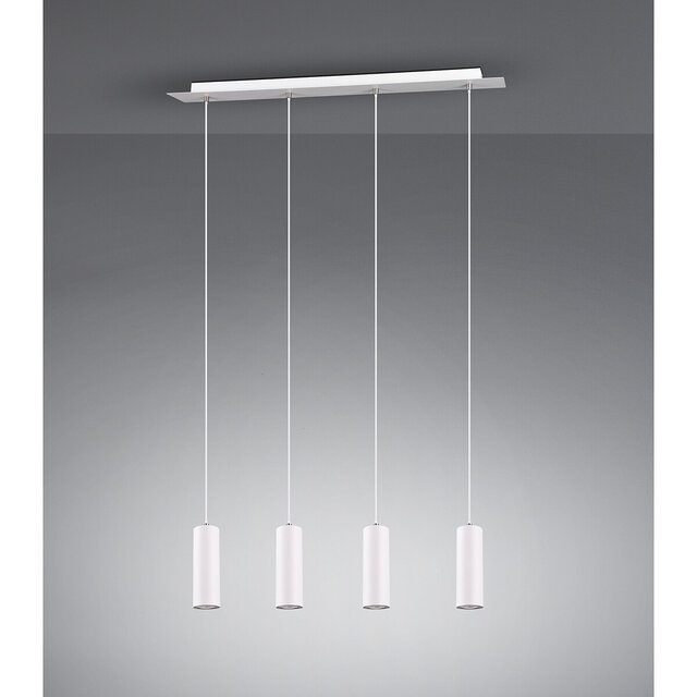 HLW LED LED Pendant Lamp Trion Mary - White LED Pendant Lamp with 4 GU10 light points, Matte White Aluminum HLW LED LED Pendant Lamp Trion Mary - White LED Pendant Lamp with 4 GU10 light points, Matte White Aluminum