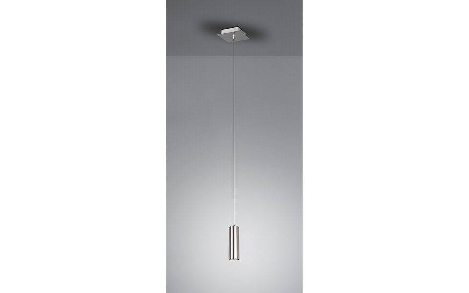 HLW LED LED Hanglamp Trion Mary - 1-lichts Vierkant Mat Nikkel met GU10 Fitting