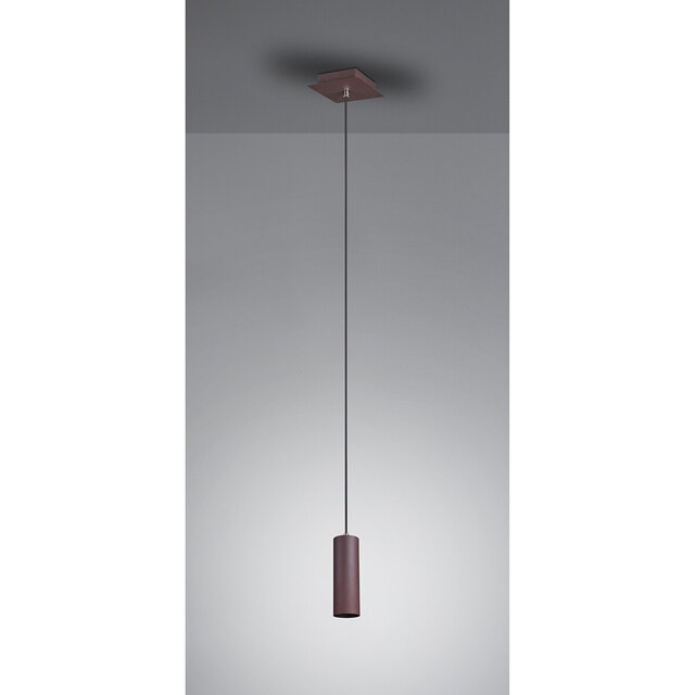 HLW LED LED Pendant Lamp Trion Mary - Rust-colored LED Lamp with GU10 Fitting, 1-light, Aluminum
