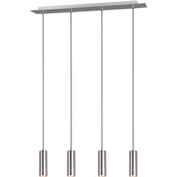 LED Hanglamp Trion Mary - 4-lichts Mat Nikkel Aluminium