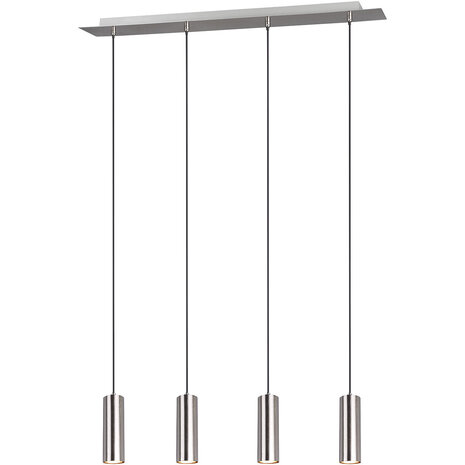 LED Hanglamp Trion Mary - 4-lichts GU10 Fittingen, Mat Nikkel, Aluminium LED Hanglamp Trion Mary - 4-lichts GU10 Fittingen, Mat Nikkel, Aluminium