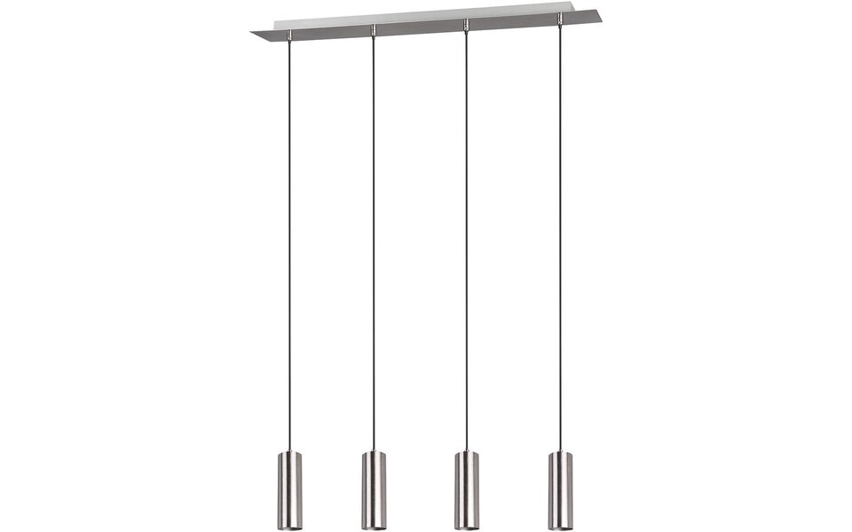 HLW LED LED Pendant Lamp Trion Mary - 4-light GU10 Fittings, Matte Nickel, Aluminum