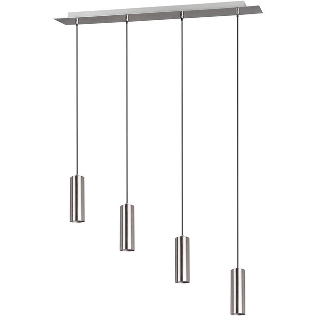 HLW LED LED Hanglamp Trion Mary - 4-lichts GU10 Fittingen, Mat Nikkel, Aluminium