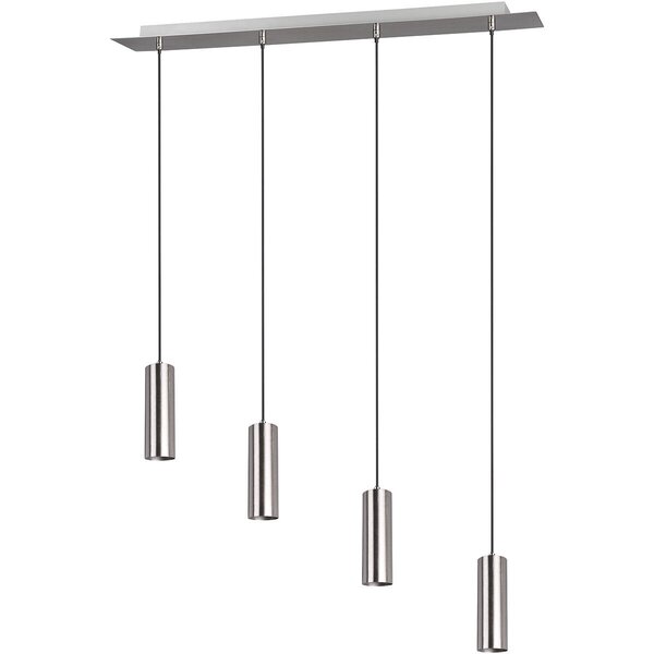 HLW LED LED Hanglamp Trion Mary - 4-lichts GU10 Fittingen, Mat Nikkel, Aluminium HLW LED LED Hanglamp Trion Mary - 4-lichts GU10 Fittingen, Mat Nikkel, Aluminium