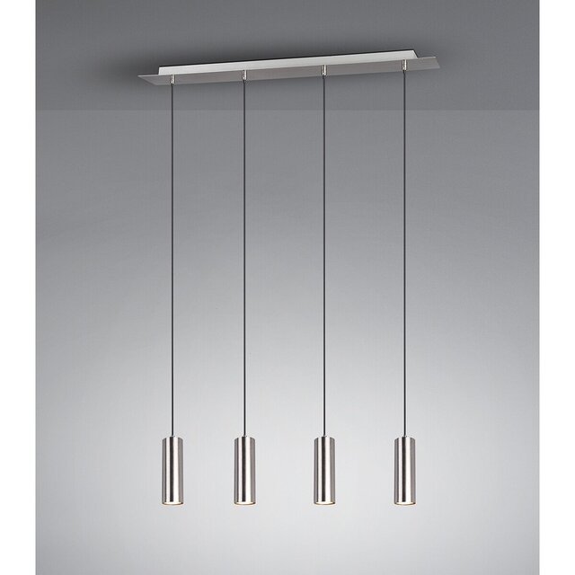 HLW LED LED Hanglamp Trion Mary - 4-lichts GU10 Fittingen, Mat Nikkel, Aluminium
