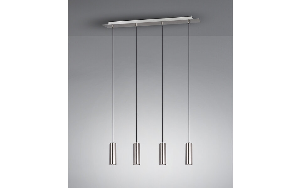 HLW LED LED Pendant Lamp Trion Mary - 4-light GU10 Fittings, Matte Nickel, Aluminum