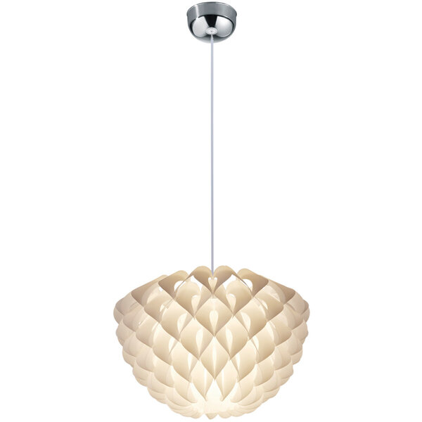 HLW LED Trion Talia Stoffen LED Hanglamp - Mat Wit, Rond, E27 Fitting, Modern Design HLW LED Trion Talia Stoffen LED Hanglamp - Mat Wit, Rond, E27 Fitting, Modern Design