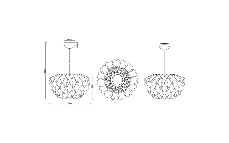 HLW LED Trion Talia Stoffen LED Hanglamp - Mat Wit, Rond, E27 Fitting, Modern Design HLW LED Trion Talia Stoffen LED Hanglamp - Mat Wit, Rond, E27 Fitting, Modern Design