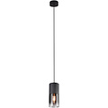 LED Pendant Lamp Trion Borin - Matte Black Aluminum LED Lamp with E27 Fitting