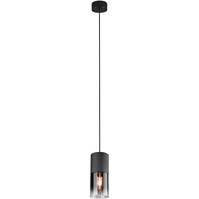 Black LED Pendant Lamp Trion Borin - Matte Black, Round, E27 Black LED Pendant Lamp Trion Borin - Matte Black, Round, E27