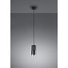 HLW LED LED Pendant Lamp Trion Borin - Matte Black Aluminum LED Lamp with E27 Fitting