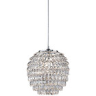 HLW LED LED Pendant Lamp Trion Pety - Elegant Matte Chrome Aluminum E27 Fitting