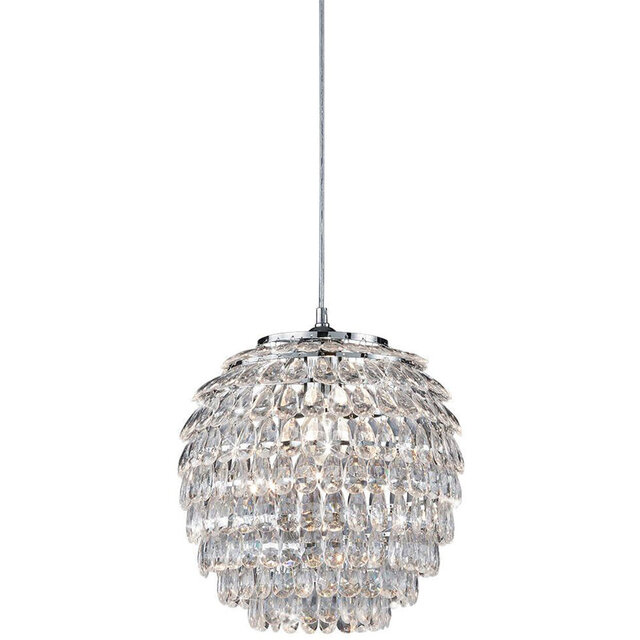 LED Hanglamp Trion Pety - Mat Chroom Aluminium E27 Fitting Verlichting per ruimte