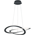 LED Pendant Lamp 52W Warm White - Dimmable, Matte Anthracite Aluminum, Modern Design