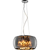 LED Hanglamp Trion Vapiro - 5-lichts met Glas en Mat Chroom LED Hanglamp Trion Vapiro - 5-lichts met Glas en Mat Chroom