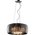 LED Hanglamp met Glas - Trion Vapiro 6-lichts Rond Mat Chroom LED Lamp