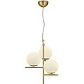 LED Pendant Lamp Trion Pora - Stylish Gold LED Pendant Lamp with E14 Fitting, Round & Matte Gold